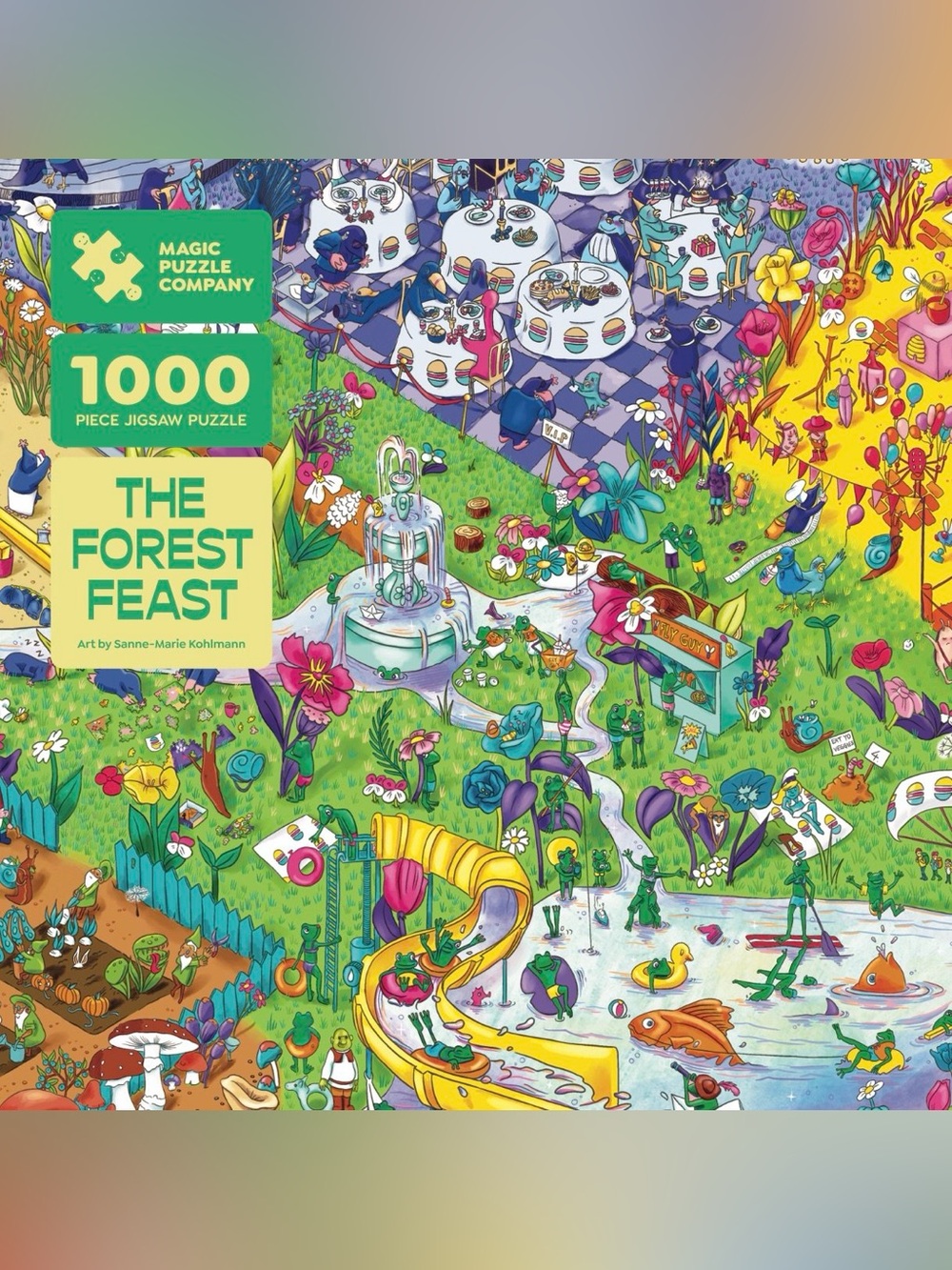 Magic Puzzle Company The Forest Feast 1000 Piece Jigsaw Puzzle New